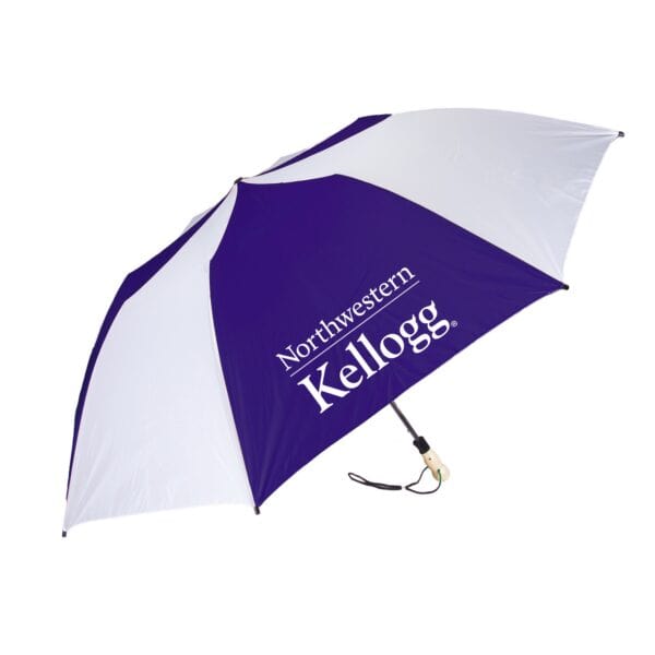 Northwestern I Kellogg 58" The Big Storm Sport Purple Folding Umbrella