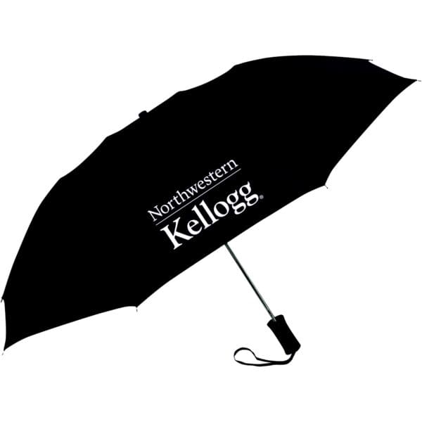 Northwestern I Kellogg 42" Classic Automatic Black Umbrella