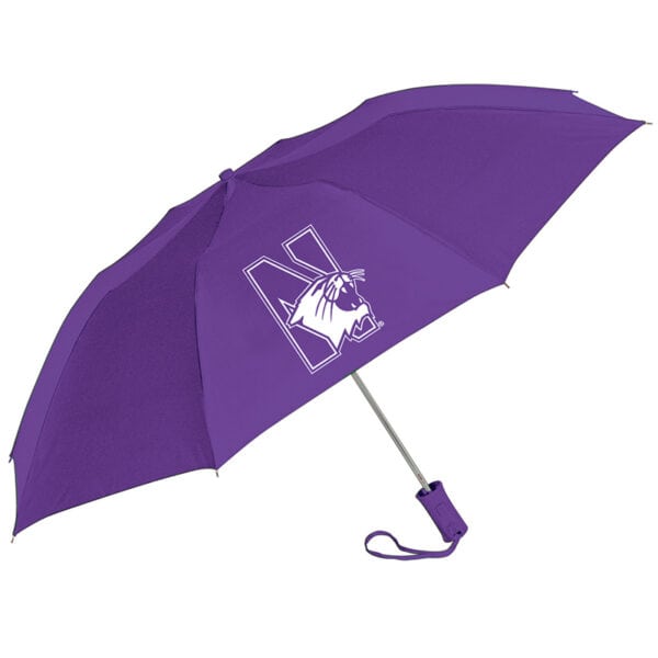 Northwestern University Wildcats 42" Classic Automatic Purple Umbrella-2
