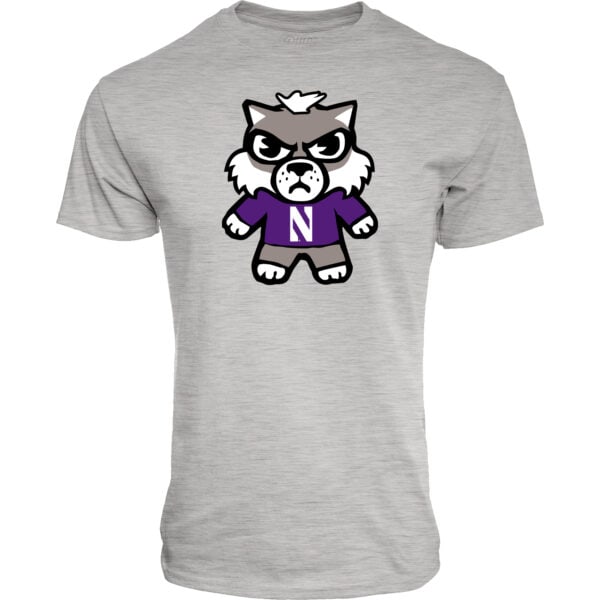 Northwestern University Wildcats Tokyodachi Shibuya Design Heather Grey Tee Shirt