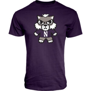 Northwestern University Wildcats Tokyodachi Shibuya Design Purple Tee Shirt