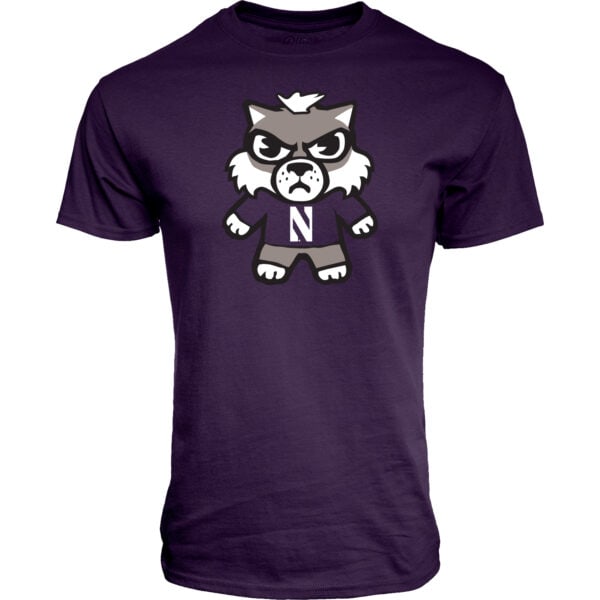Northwestern University Wildcats Tokyodachi Shibuya Design Purple Tee Shirt