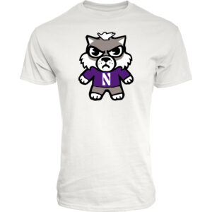Northwestern University Wildcats Tokyodachi Shibuya Design White Tee Shirt