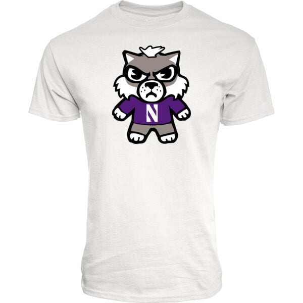 Northwestern University Wildcats Tokyodachi Shibuya Design White Tee Shirt