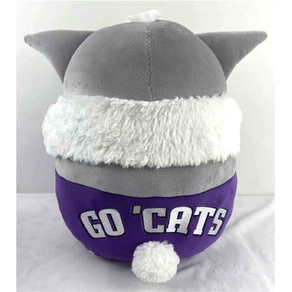 Northwestern University Wildcats Mascot Willie The Wildcat Pillow - Image 2
