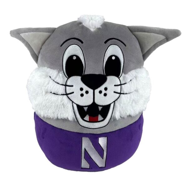 Northwestern University Wildcats Mascot Willie The Wildcat Pillow