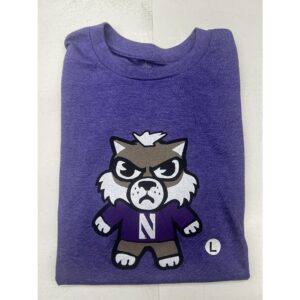 Northwestern University Wildcats Tokyodachi Shibuya Design Heather Purple Bi-blend Tee Shirt