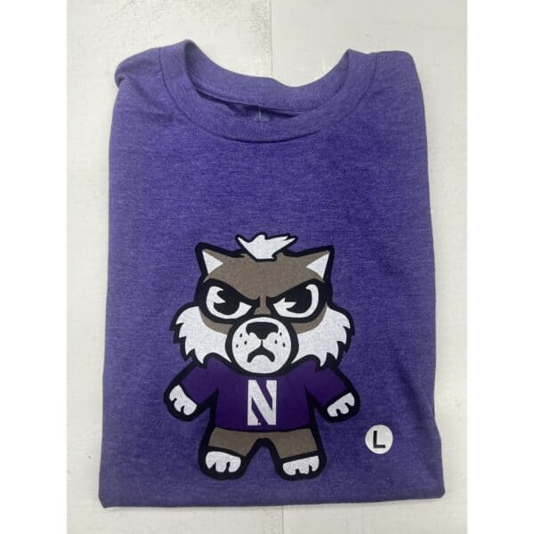 Northwestern University Wildcats Tokyodachi Shibuya Design Heather Purple Bi-blend Tee Shirt