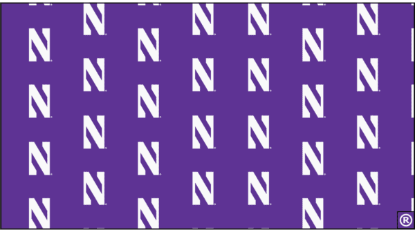 Northwestern University Wildcats Relaxed Purple Floppy/Bucket Hat with All Over Stylized N Print Design -3