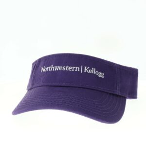 Northwestern I Kellogg Purple Cotton Twill Visor