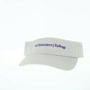 Northwestern I Kellogg Stone Almond Cream Cotton Twill Visor