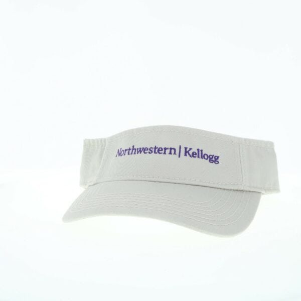 Northwestern I Kellogg Stone Almond Cream Cotton Twill Visor