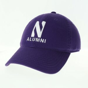 Northwestern University Wildcats Unconstructed Purple Cotton Twill Hat with N & Alumni Design