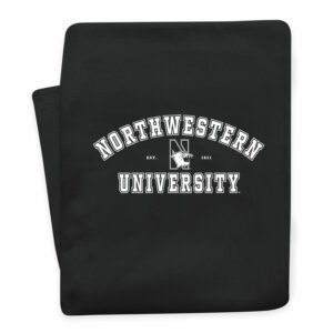 Northwestern University Wildcats Black Pro-Weave® Sweatshirt Blanket