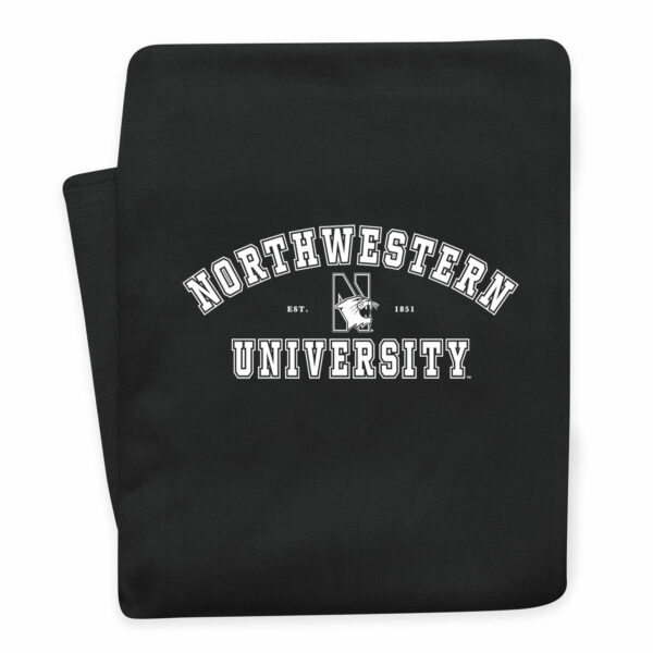 Northwestern University Wildcats Black Pro-Weave® Sweatshirt Blanket