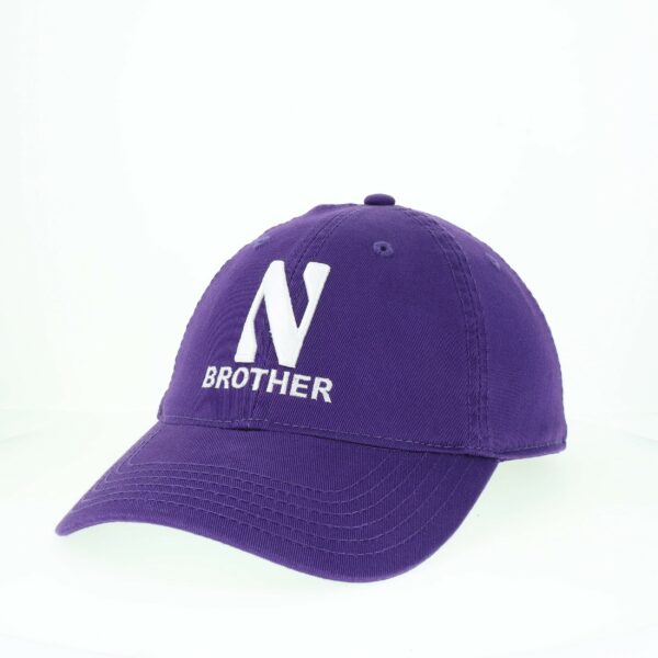 Northwestern University Wildcats Unconstructed Purple Cotton Twill Hat with N & Brother Design