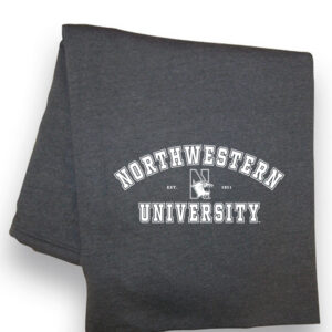 Northwestern University Wildcats Charcoal Pro-Weave® Sweatshirt Blanket