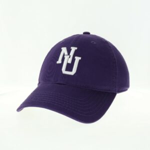 Northwestern University Wildcats Legacy Unconstructed Adjustable Purple Twill Hat with Vintage Interlock NU Design