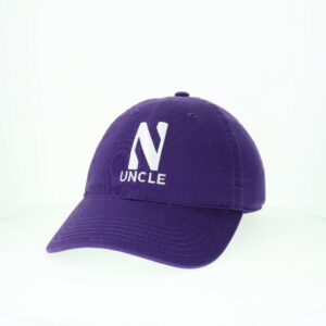 Northwestern University Wildcats Unconstructed Purple Cotton Twill Hat with N & Uncle Design