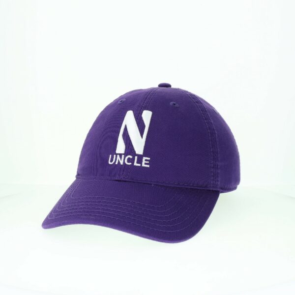 Northwestern University Wildcats Unconstructed Purple Cotton Twill Hat with N & Uncle Design
