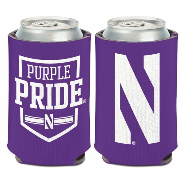 Northwestern University Wildcats Purple Pride 2-Sided Print Can Cooler 12oz.