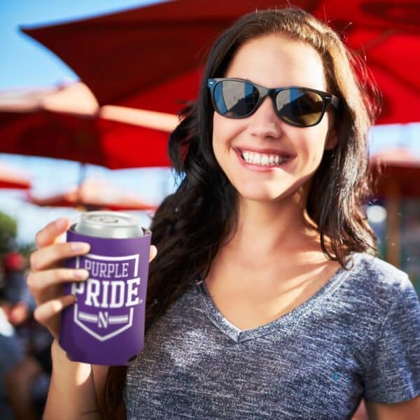 Northwestern University Wildcats Purple Pride 2-Sided Print Can Cooler 12oz.-3