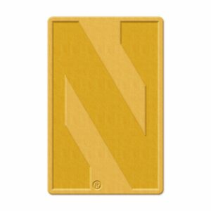 Northwestern Wildcats Gold Tone Collectors Enamel Pin with Stylized N Design