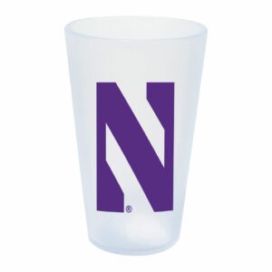 Northwestern University Wildcats Icicle 16 oz. Frosty Silicone Pint Glass With Stylized N Design
