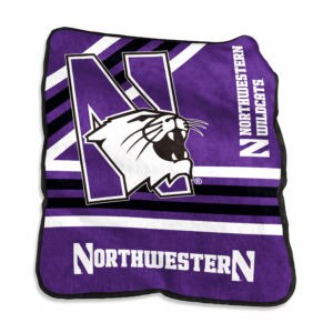 Northwestern University Wildcats Super Soft and Colorful Raschel Blanket
