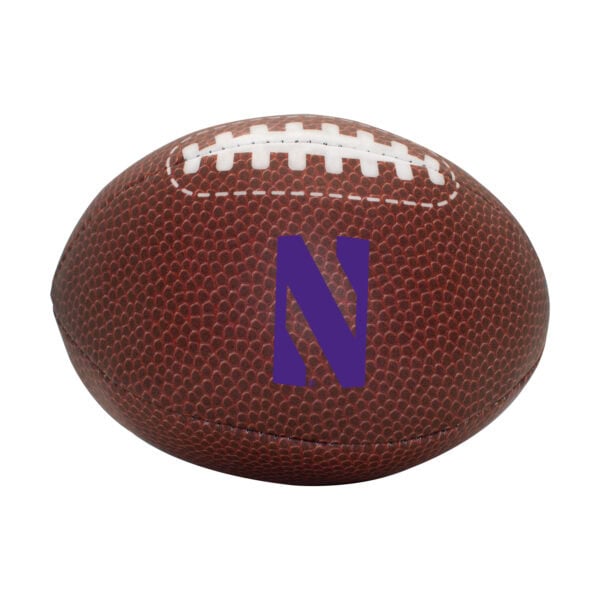 Northwestern University Wildcats 4.5" Brown Softee Football