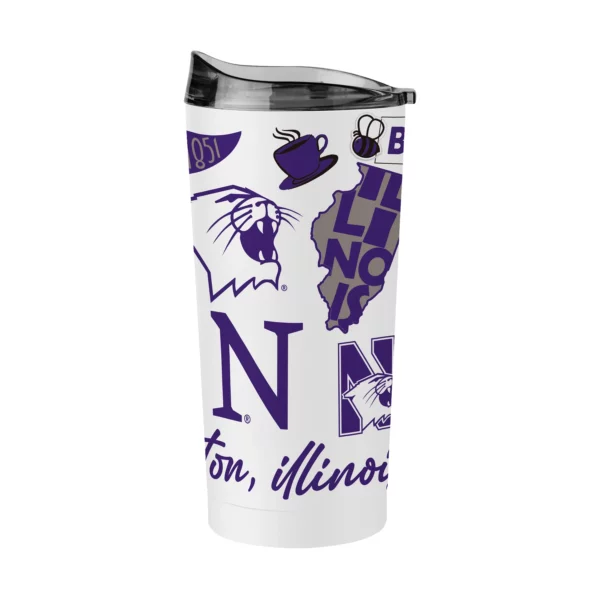 Northwestern University Wildcats 20oz Native Powder Coat Tumbler