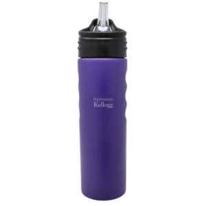 Northwestern I Kellogg Laser Engraved 24 oz. Purple Grip Water Bottle