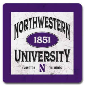 Northwestern University Wildcats Ceramic Coaster #5