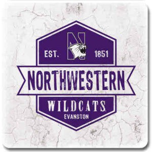 Northwestern University Wildcats Ceramic Coaster #8