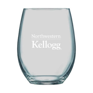 Northwestern I Kellogg Laser Engraved 15 oz. Boulder Wine Glass