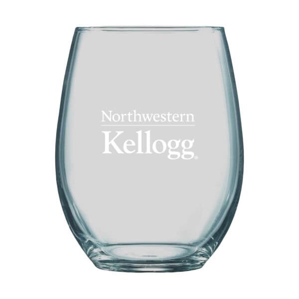 Northwestern I Kellogg Laser Engraved 15 oz. Boulder Wine Glass