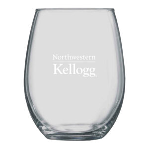 Northwestern I Kellogg Laser Engraved 21 oz. Boulder Wine Glass