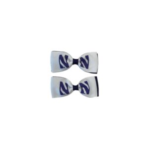 Northwestern University Wildcats Hair Bows -2 Pack