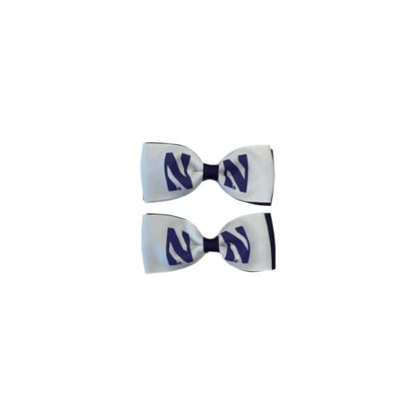 Northwestern University Wildcats Hair Bows -2 Pack