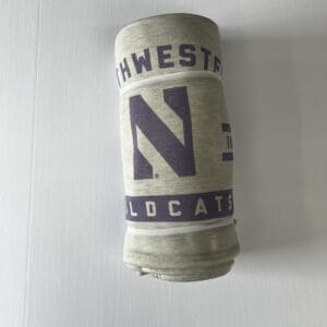 Northwestern University Wildcats Oatmeal Super-soft Sublimated Sweatshirt Blanket