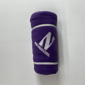 Northwestern University Wildcats Purple Embroidered Fleece Blanket