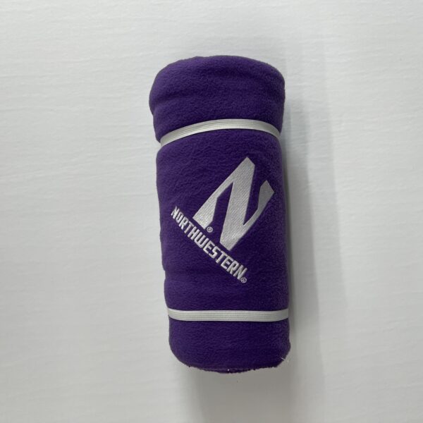 Northwestern University Wildcats Purple Embroidered Fleece Blanket