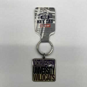 Northwestern University Wildcats Square Multicolor Key Chain