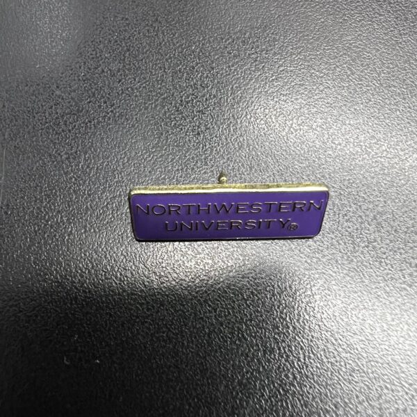 Northwestern Wildcats Gold Tone Brass Lapel Pin with "Northwestern University" Design -2