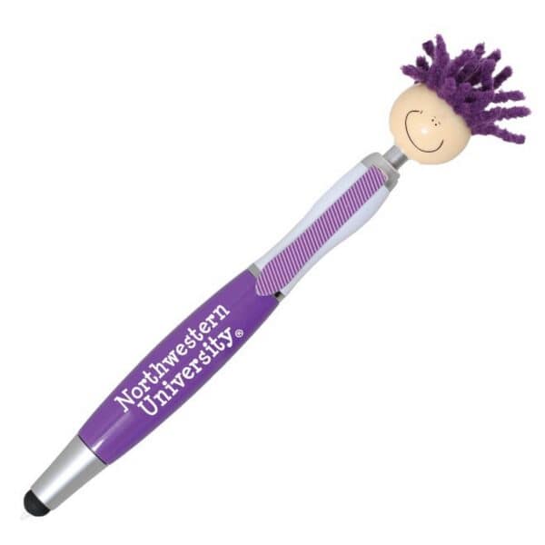 Northwestern University Wildcats Stickhead Ballpoint Click Pen with Touchscreen Stylus