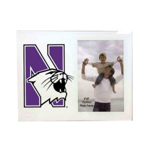 Northwestern University Wildcats White Glass Vertical Picture Frame 4"X6"