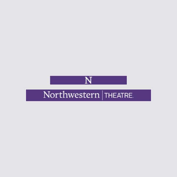 Northwestern University Wildcats Chrome License Plate Frame with Purple Laser Cut Northwestern/Theatre Insert -2