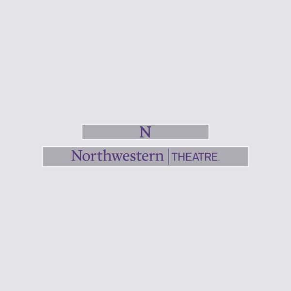 Northwestern University Wildcats Chrome License Plate Frame with Grey Laser Cut Northwestern/Theatre Insert -2