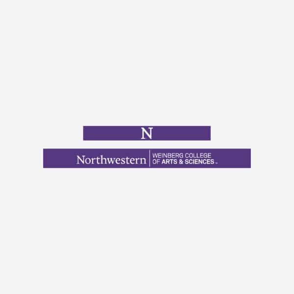 Northwestern University Wildcats Chrome License Plate Frame with Purple Laser Cut Northwestern/Weinberg College of Arts & Sciences Insert-2