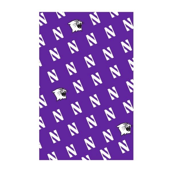 Northwestern University Wildcats Purple Silk Scarf-2